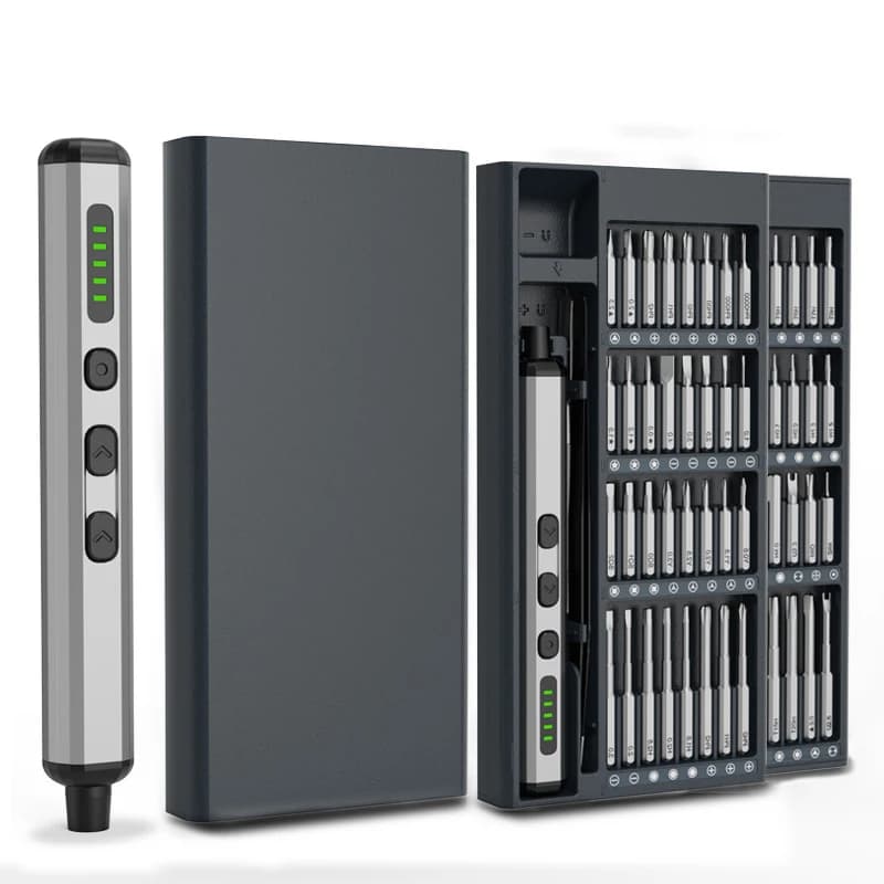 Cacciavite elettrico 68 in 1 Set di cacciaviti di precisione con potenza dinamometrica Cacciavite a batteria ricaricabile per orologio portatile del telefono