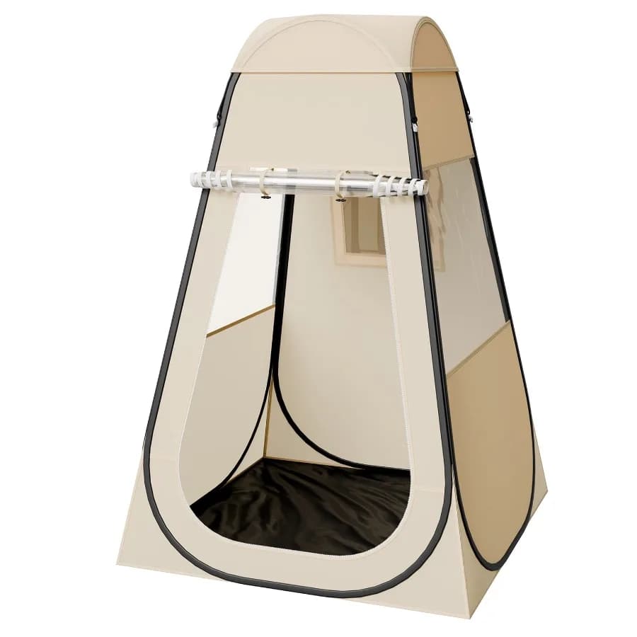 Tenda Sportiva Pop-Up 47x47 Pollici, Riparo Trasparente per Esterni per Una Persona, Guscio Impermeabile con Tappetino e Copertura Superiore, Ideale per il Campeggio