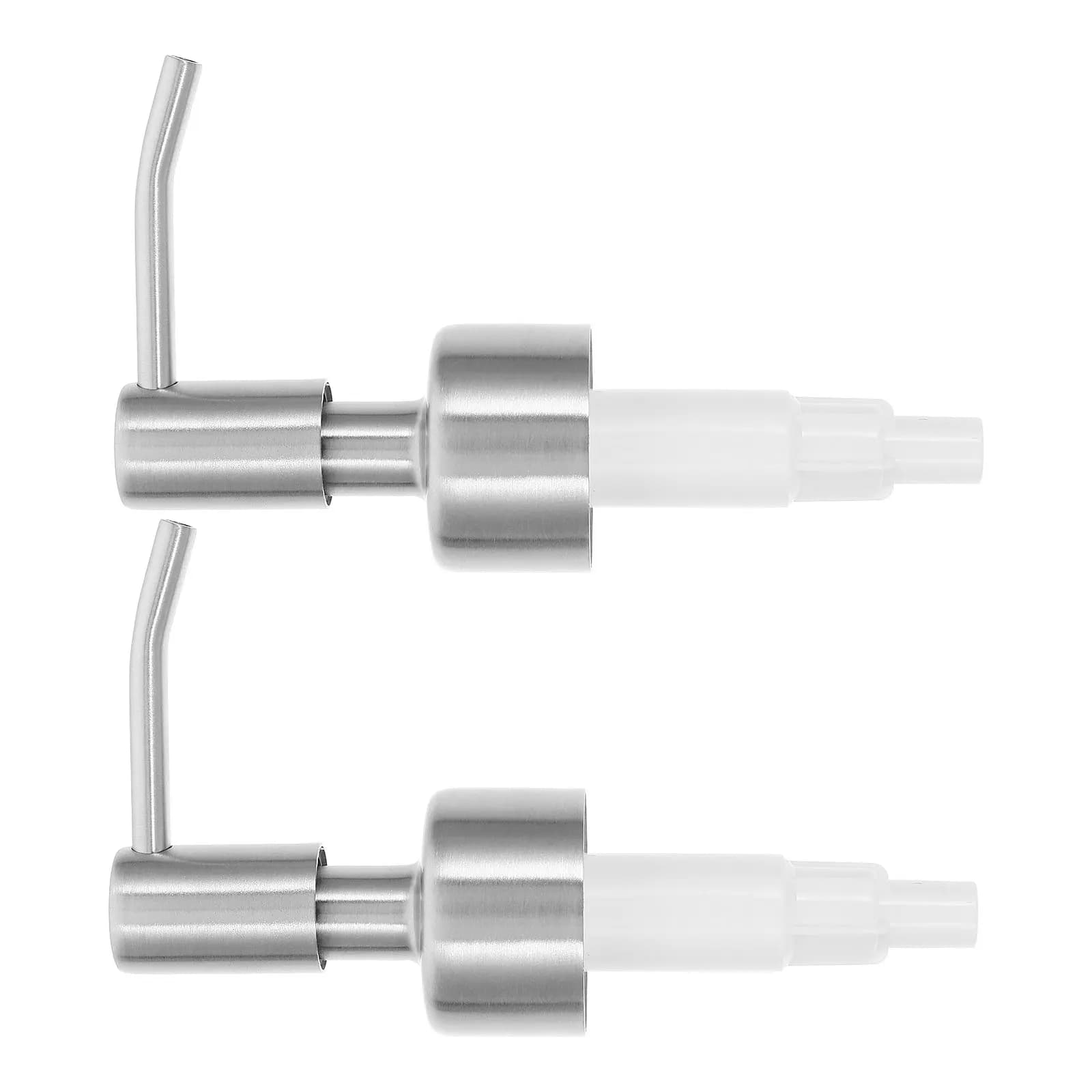 2 Pezzi Pompa Dosatrice Universale in Acciaio Inossidabile, Pompa a Pressione di Ricambio per Lozioni e Saponi, per Bottiglie da 32mm, Forniture per Hotel e Bagno
