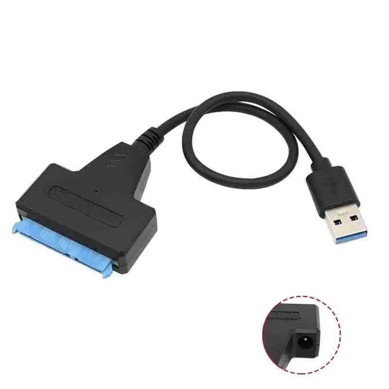 Cavo SATA a USB 3.0/2.0 Fino a 6 Gbps per disco rigido SSD HDD esterno da 2,5 pollici Adattatore SATA 3 a 22 pin Cavo USB 3.0 a SATA III Consegna veloce 4-6 giorni Arrivo