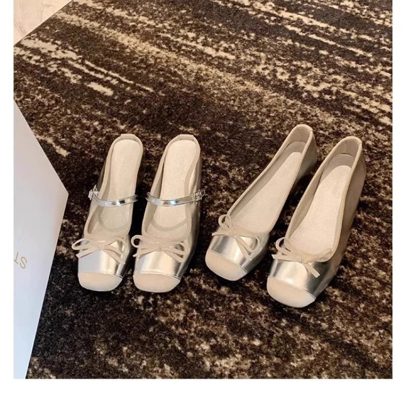 Fashionable women's shoes with wedge and square tip in PU, with single strap, slip-on, casual, office, slim cut, with rubber sole and medium heel
