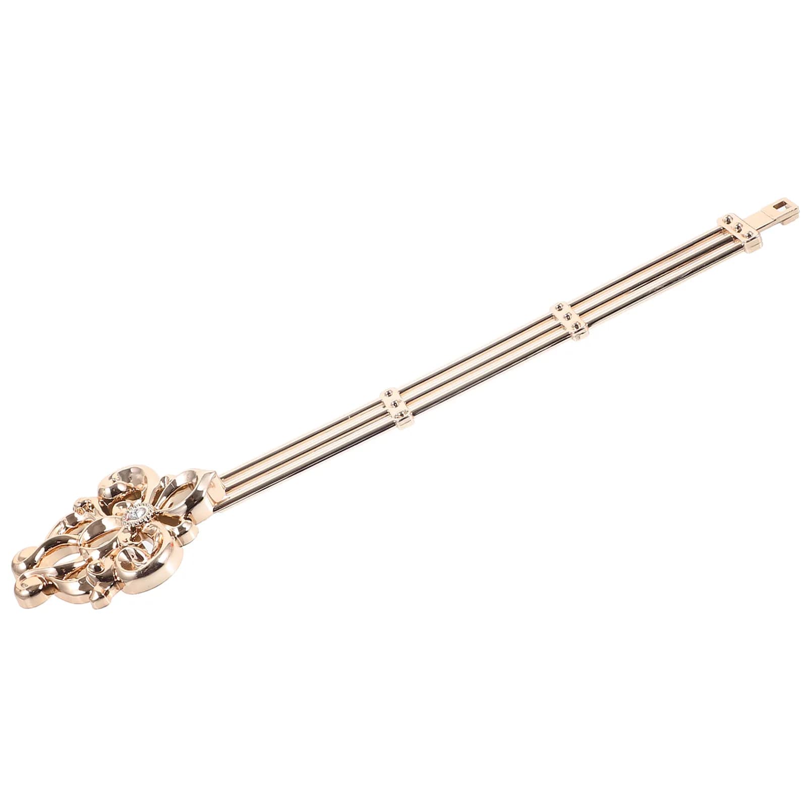 Pendolo di Ricambio per Orologio al Quarzo, Robusto in Metallo e Plastica con Strass Scintillanti, Elegante Componente per Orologio da Parete Fai-da-Te