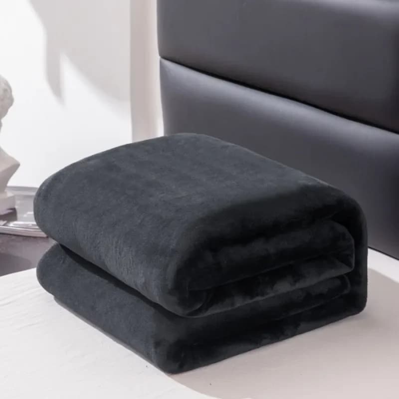 2025 nuova coperta di peluche semplice in tinta unita coperta calda ispessita in peluche Farley multifunzionale