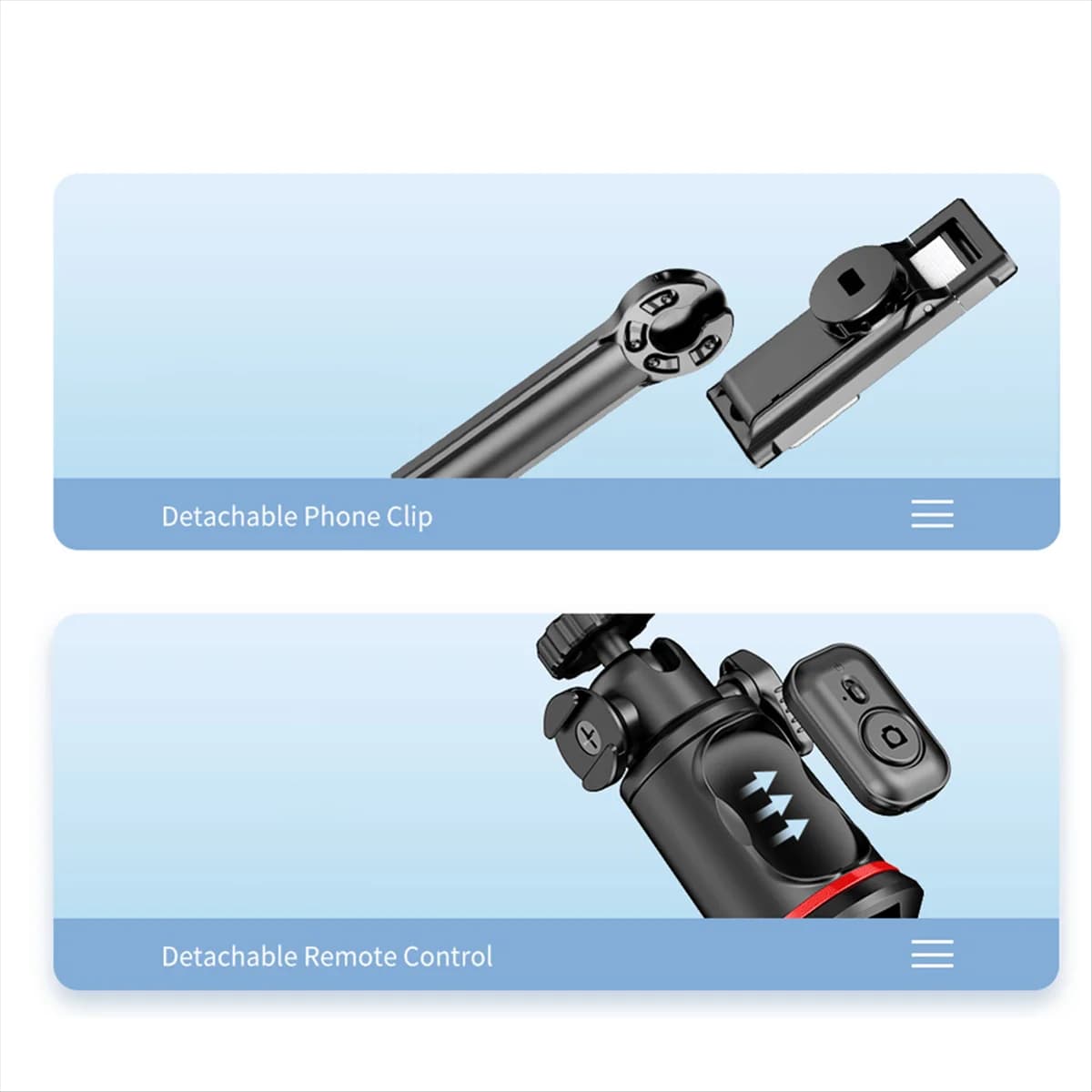 Treppiede per selfie stick Treppiede per telefono con selfie stick, treppiede per polpo flessibile estensibile
