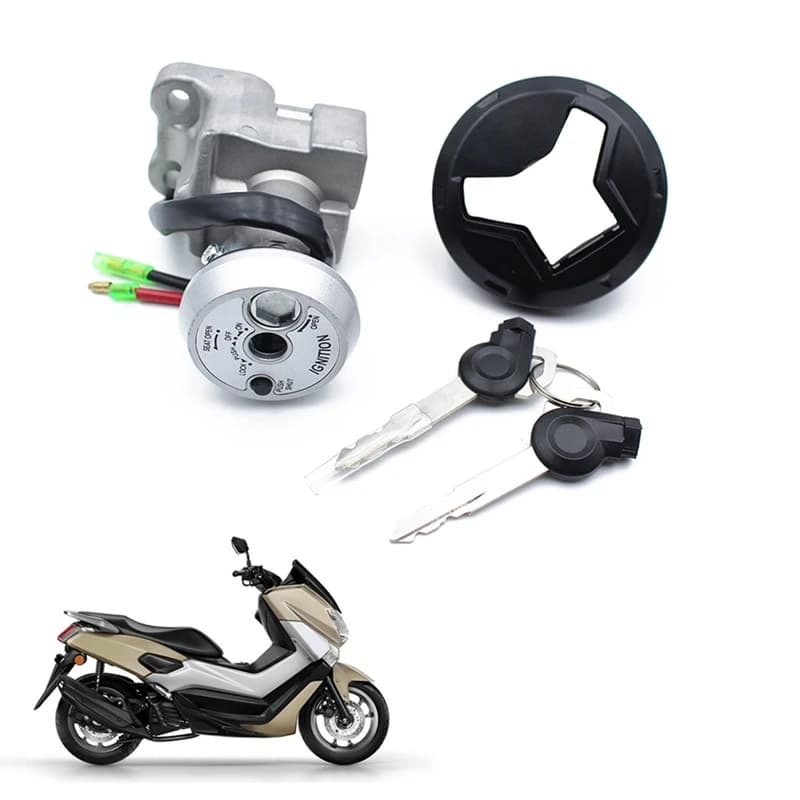 Blocco interruttore accensione moto carburante serbatoio benzina tappo Gas parti per Yamaha NMAX 155 2015-2019 coperchio Gas con chiave