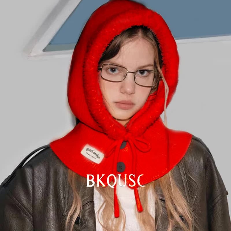 Nuovo Cappello Invernale BKQUSC per Donne, Morbido e Caldo Berretto in Lana Lavorata a Maglia con Simpatico Pupazzo di Neve, Antivento e Protettivo per le Orecchie