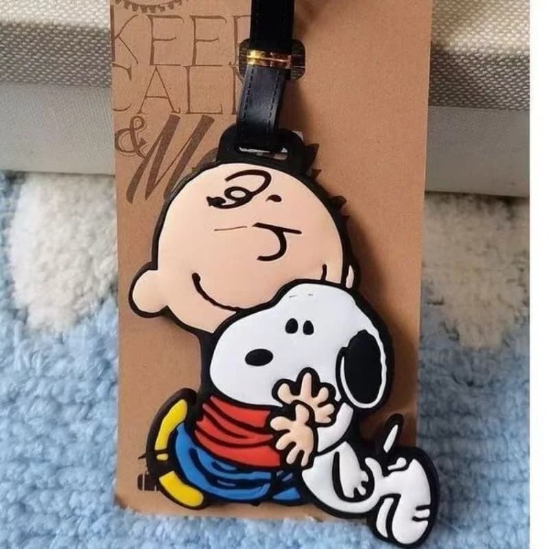 Etichetta per Bagagli di Snoopy, Identificatore per Valigie, Porta Nome e Indirizzo, Accessorio da Viaggio