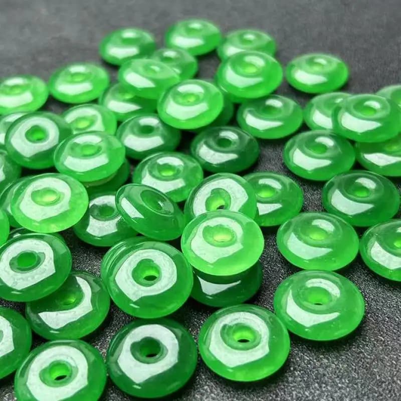 Myanmar Jadeite Natural Green Burmese Jadeite Beads For Jewelry Creation, DIY Bracelets, Necklaces, Pendant Earrings, Accessories