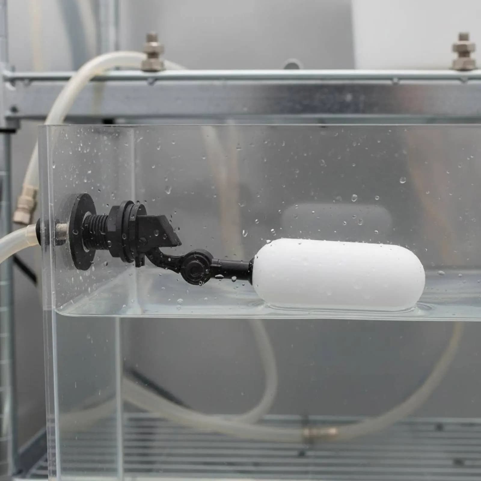 Regolatore di Flusso Galleggiante per Serbatoio d'Acqua, Asta Regolabile in Plastica, Componente Idraulico per Umidificatore
