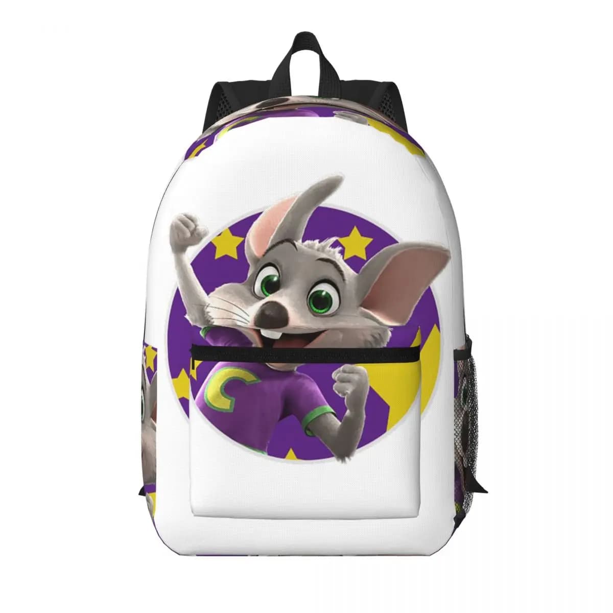 Zaino per studenti Chuck E Cheese, borsa da scuola, zaino da viaggio per escursioni, per ragazzi e ragazze, borsa a tracolla