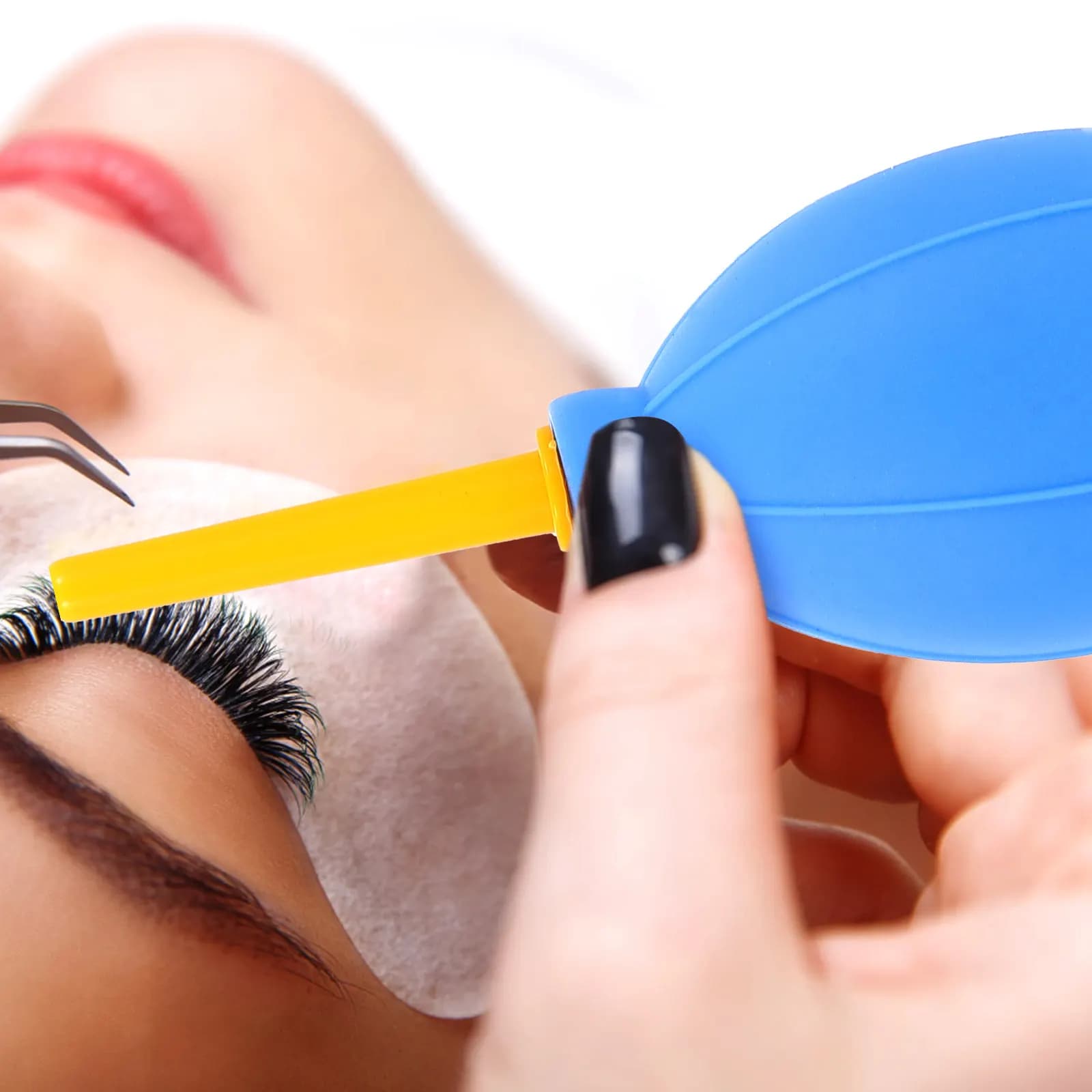 Set di 5 Soffiatori d'Aria per Asciugatura Colla Ciglia, Asciugaciglia Professionale, Strumento per Pulizia Lenti Fotocamera e Rimozione Polvere per Uso in Scuole di Bellezza