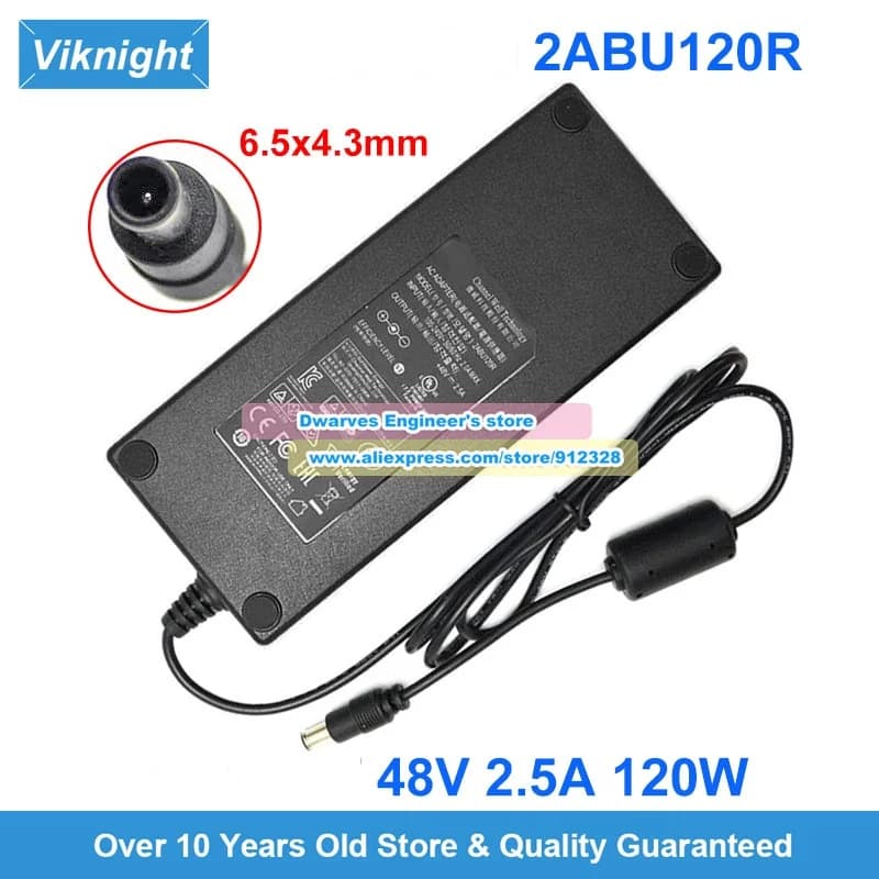 2ABU120R MPS120S-VI AC Adapter 48V 2.5A 120W Charger for Reolink RLC16-410 Dahua DVR Power Supply