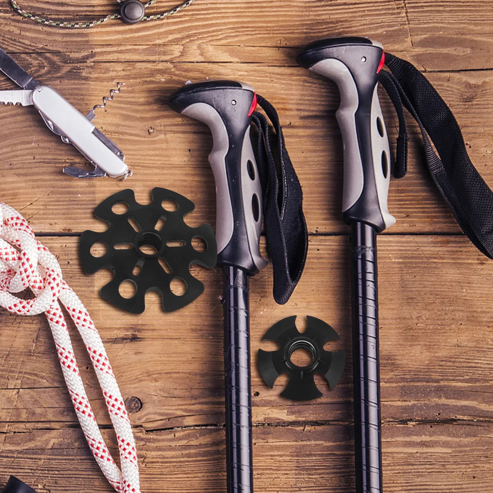 12 Pieces Accessories for Trekking Sticks, Spare Parts for Hiking Sticks, Stroller Sticks for External Use