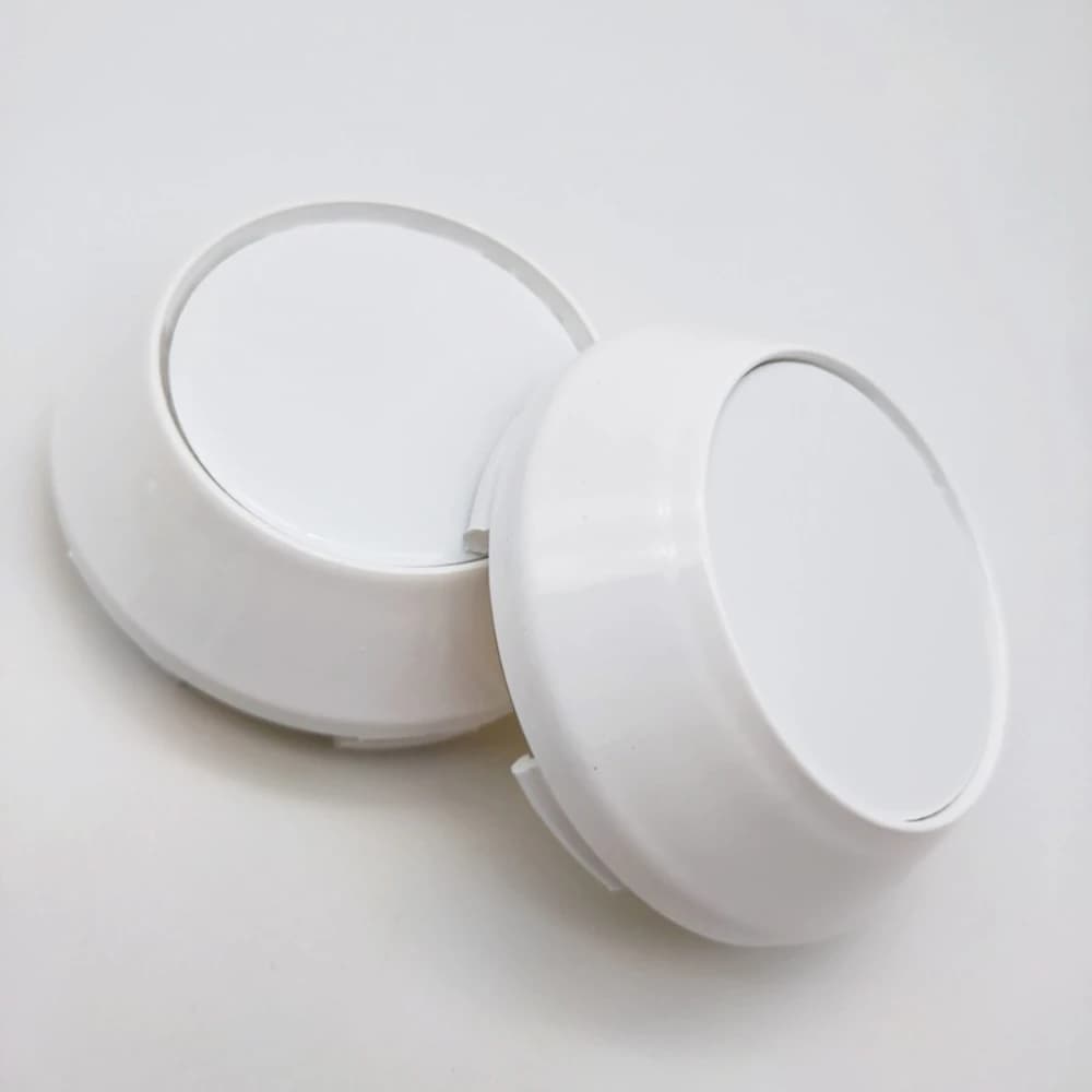 4 pezzi bianco senza logo emblema coprimozzi per auto tappo alto bianco 60MM 65MM 68MM 69MM ruote mozzo cerchione coprimozzi copertura accessori auto