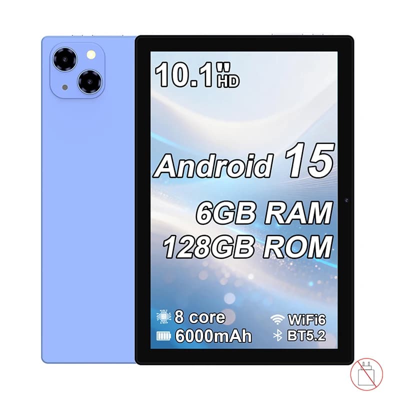 New 10.1 Inch Tablets Octa Core 6GB RAM 128GB ROM Dual SIM Cards 4G Phone Call WiFi Bluetooth Google Play Tablet Pc Android 15