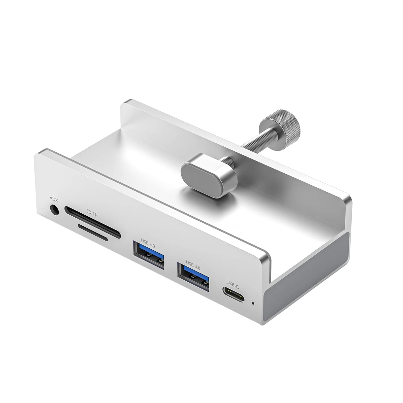 USB 3.0 to 6 Ports Type-C in Aluminum Alloy, USB Splitter Adapter for Linux/Mac OS/Windows for Computer Desktop and Laptop