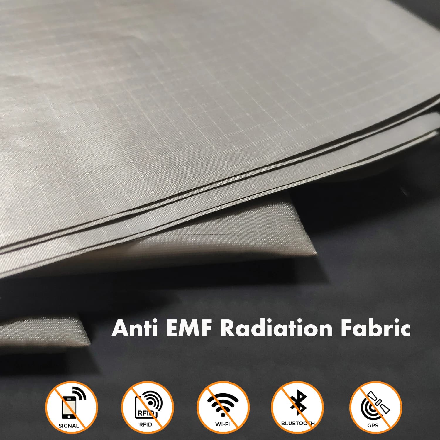 Fabric Faraday RFID Shielding Style Ripstop EMF 5G Conductive Magnetic Pane Anti-Radiation Anti Signal Light Interfer