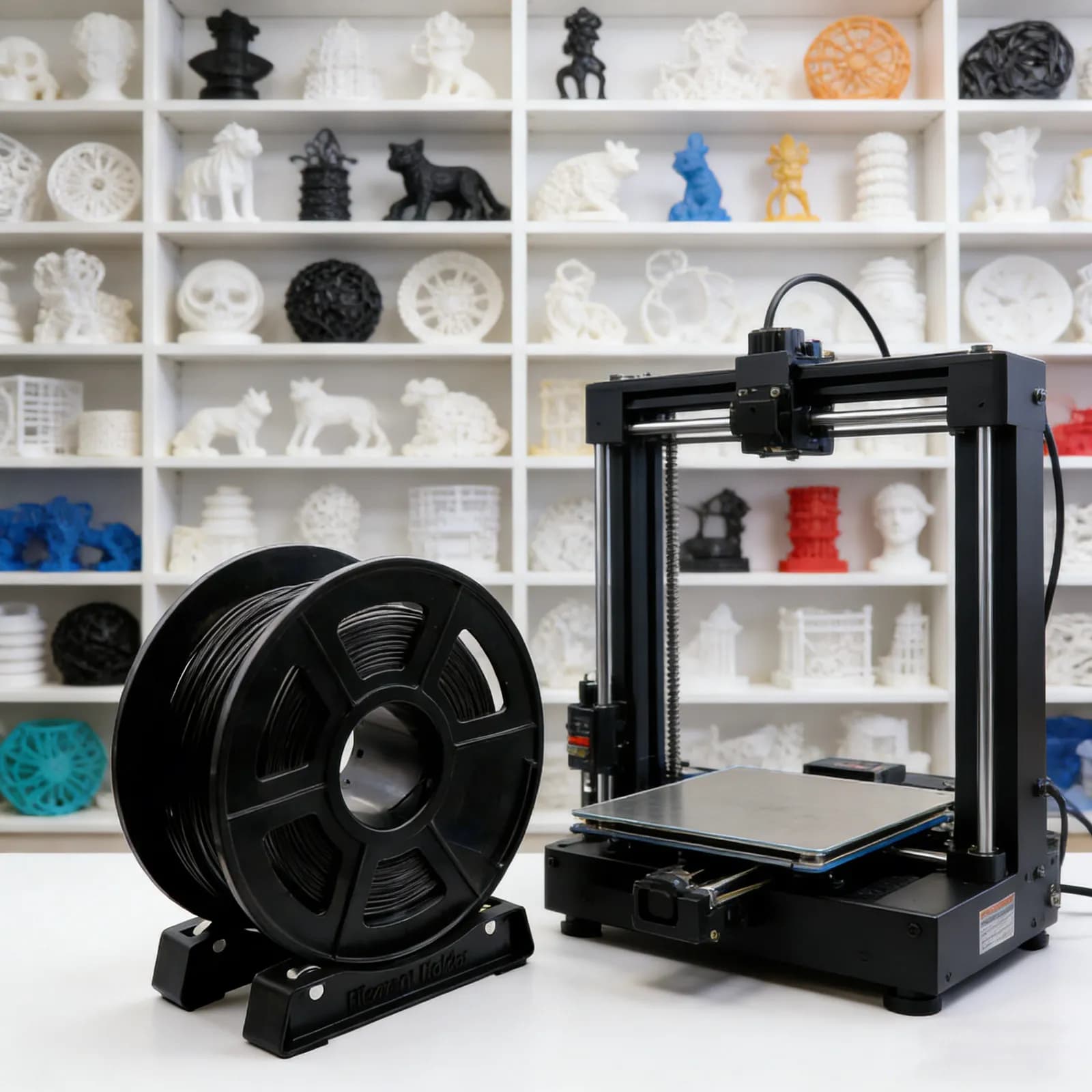 1 Paio di Supporti Stabili per Bobine di Filamento per Stampanti 3D, per Ambienti di Stampa Desktop, Supporto Compatto per Filamenti PLA, ABS, TPU