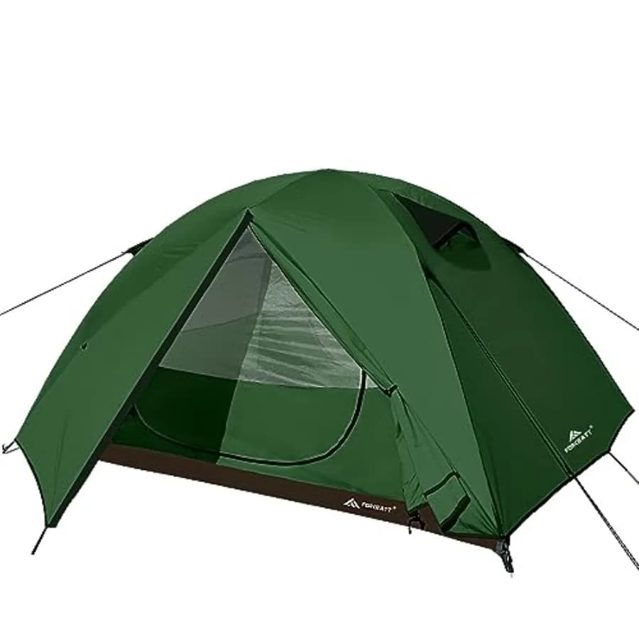 Camping Tent 2/3/4 Person, Polyester Waterproof Windproof Lightweight Backpacking Tent Black Suitable for Outdoor Hiking Campin
