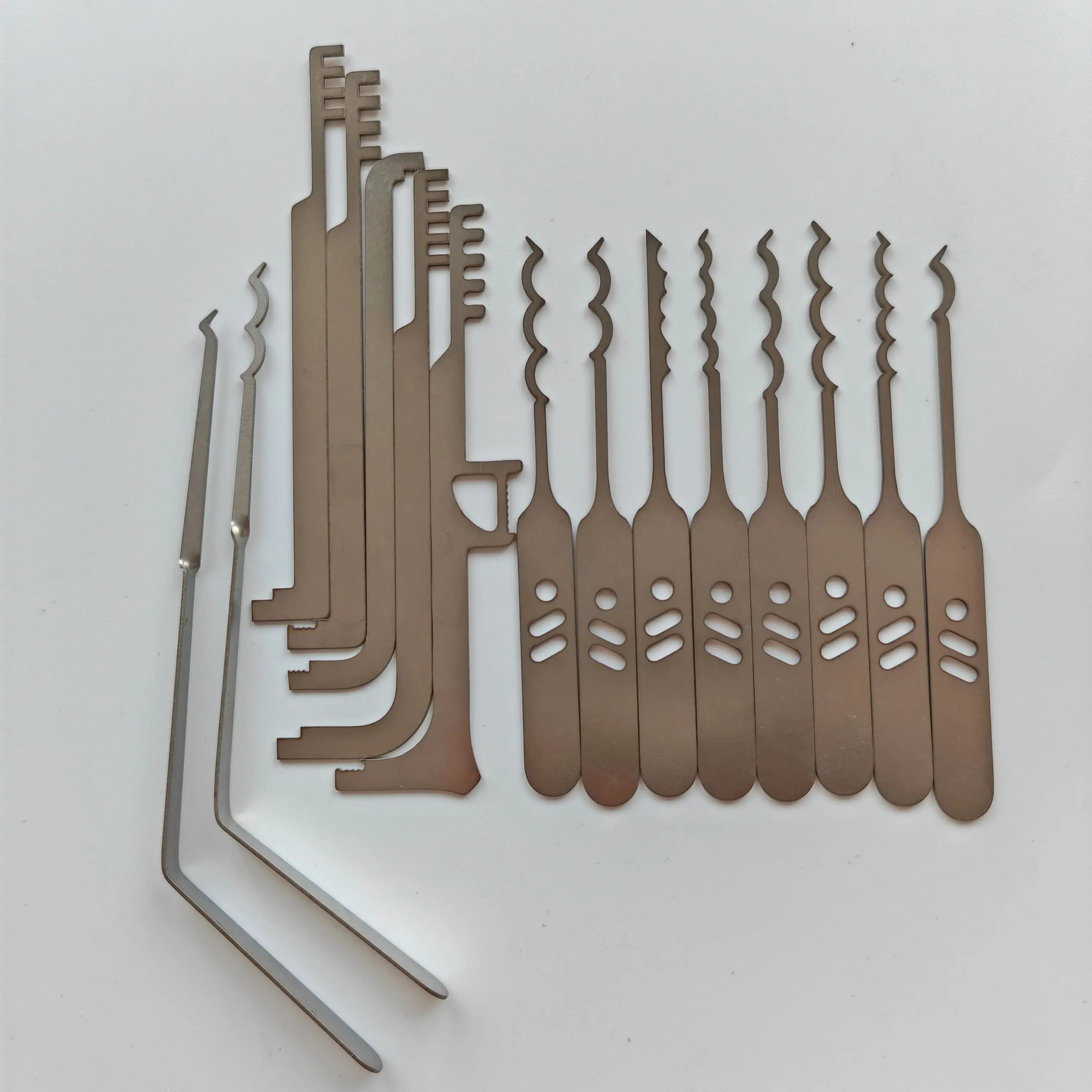 Locksmith EDC Multitool Kit - Car Door Repair Comb Bypass Picklocks Lockpicks Set with Video Bowls Picks for Electro Tools
