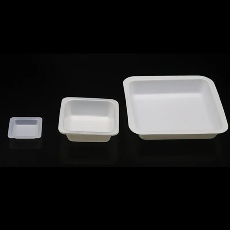 500 Pcs Plastic Weighing Dish Sample Tray Square Disposable Laboratory Equipment Storage Trays Surface Plate Plates