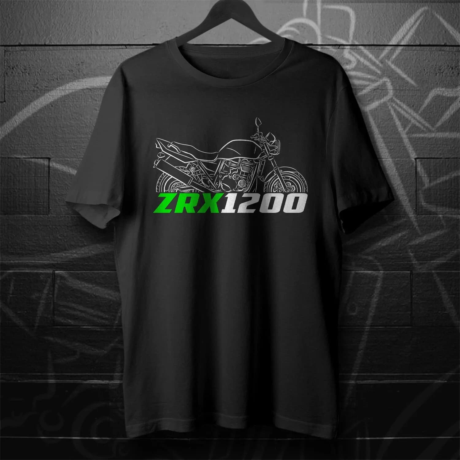 Best ZRX1200 R S - T-shirt da moto per motociclisti, ideale per l'uso quotidiano, in cotone, per uomo e donna