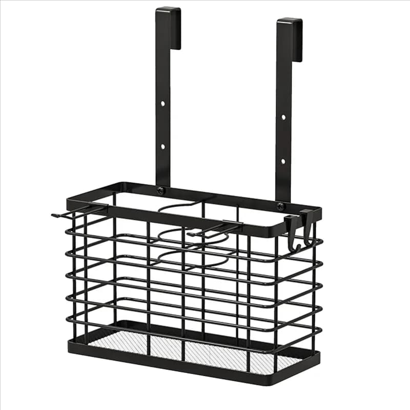 1 pezzo Organizzatore di strumenti per capelli Porta asciugacapelli/Supporto per asciugacapelli Porta dell'armadio, Organizzatore per il bagno Cura dei capelli Cestino portaoggetti-B61B
