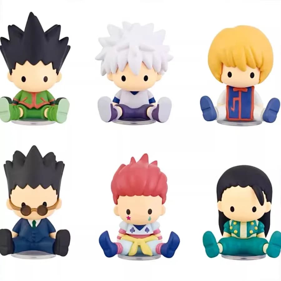 Genuino Rement Stile Casuale Hunter X Hunter Action Figure PVC Blind Box Anime Cartoon Desktop Decor Giocattoli per Bambini Regalo di Compleanno