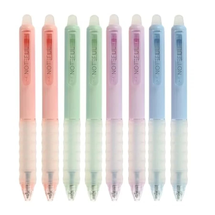 Ink s, 0.7mm Fine Point Retractable Click Gel Writing Pens, Clean Erase Quick Dry for School Notes and Journaling, Students and