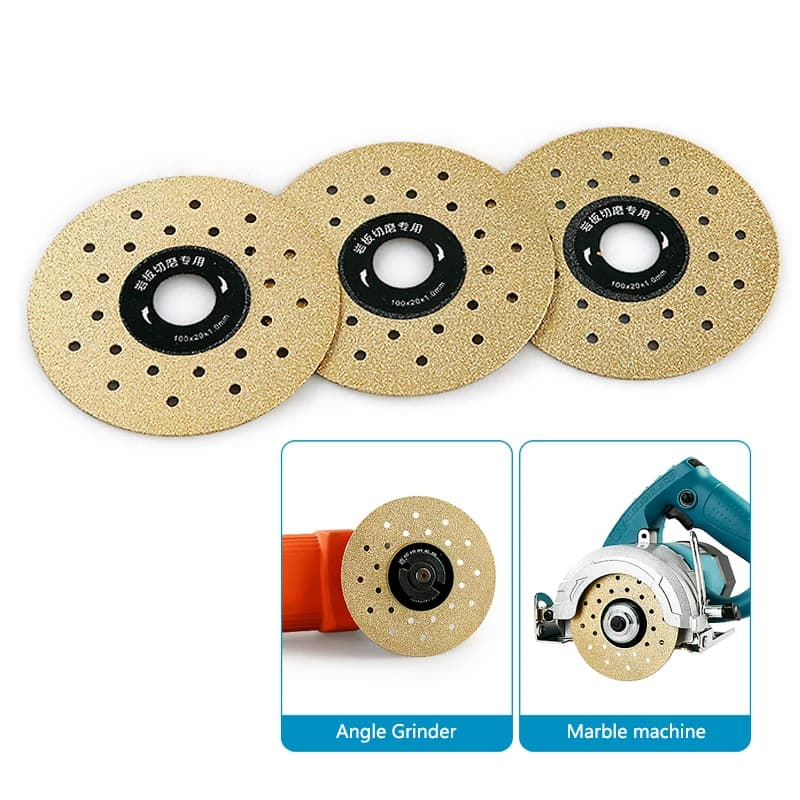 1 pz 4 pollici/100mm lastra di roccia piatto rettifica pezzo da taglio disco da taglio Super sottile per gres porcellanato vetro ceramica sega diamantata