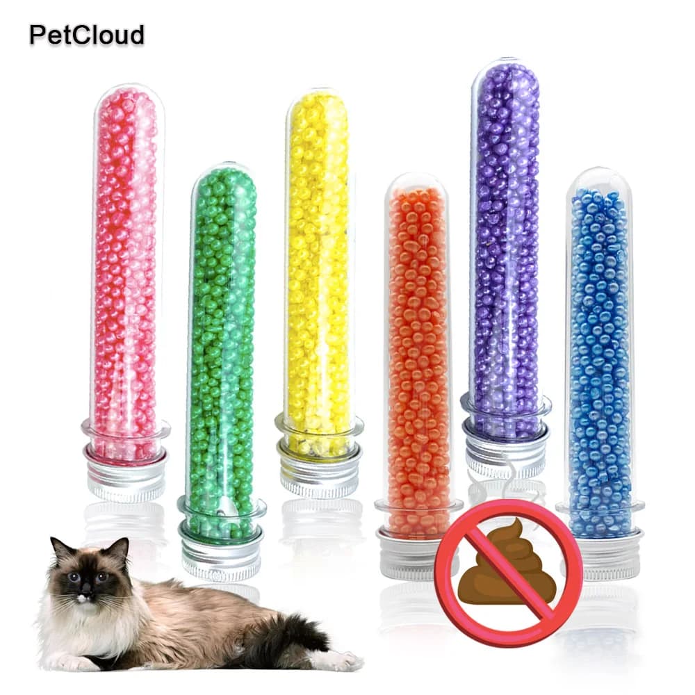 6 fragranze Lettiera per gatti Deodorante Per gatti Odore di toilette Assorbe Granuli deodoranti Scrementi di animali domestici Forniture per la pulizia della puzza