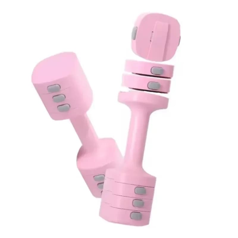 Kettlebell e Manubrio 2-in-1 Rosa Multifunzione con Peso Regolabile per Soddisfare Diverse Esigenze di Allenamento, Ideale per il Fitness Femminile