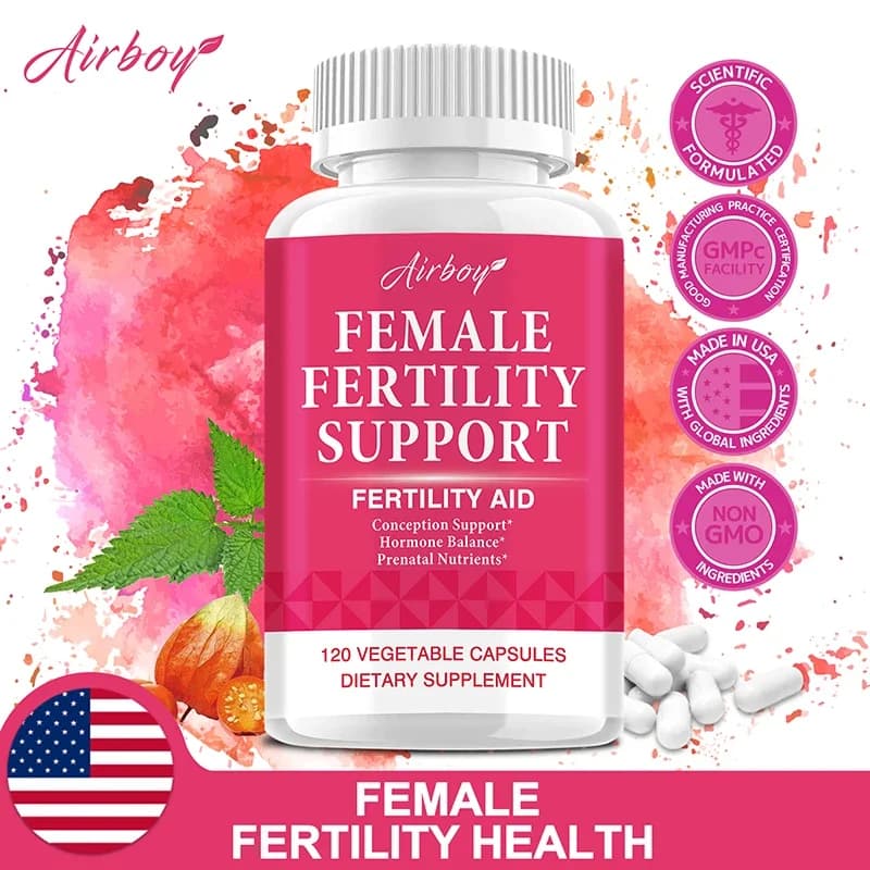 Female Fertility Support - Helps Balance Hormones, Promote Ovulation, Regulate Menstrual Cycles, and Enhance Nutrient Absorption