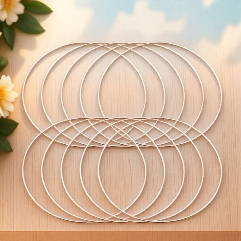 10Pcs Dreamcatcher Iron Ring Metal DIY Hoop 35Mm Craft Accessories for Handmade Macrame Dreamcatchers Dreamcatcher Ring