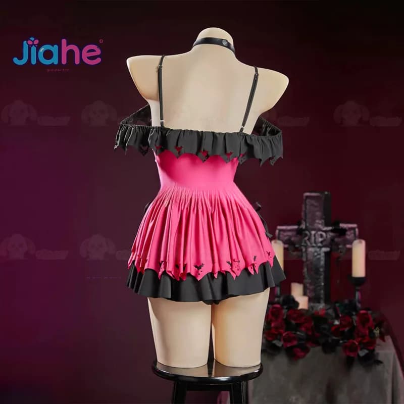 Draculaura Costume Cosplay Anime Costume da bagno alto sexy Uniforme adorabile Festa di Halloween Gioco di ruolo Vestito da donna Dolce abito da spiaggia
