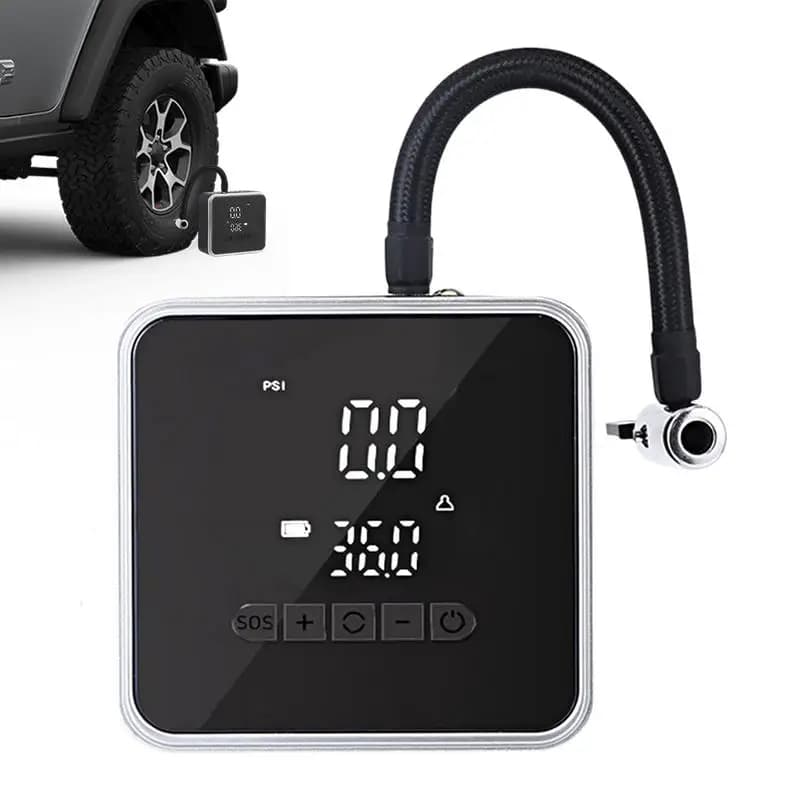 Pompa d'aria portatile automatica per gonfiaggio pneumatici con display digitale con accessori automobilistici per gonfiaggio rapido senza fili
