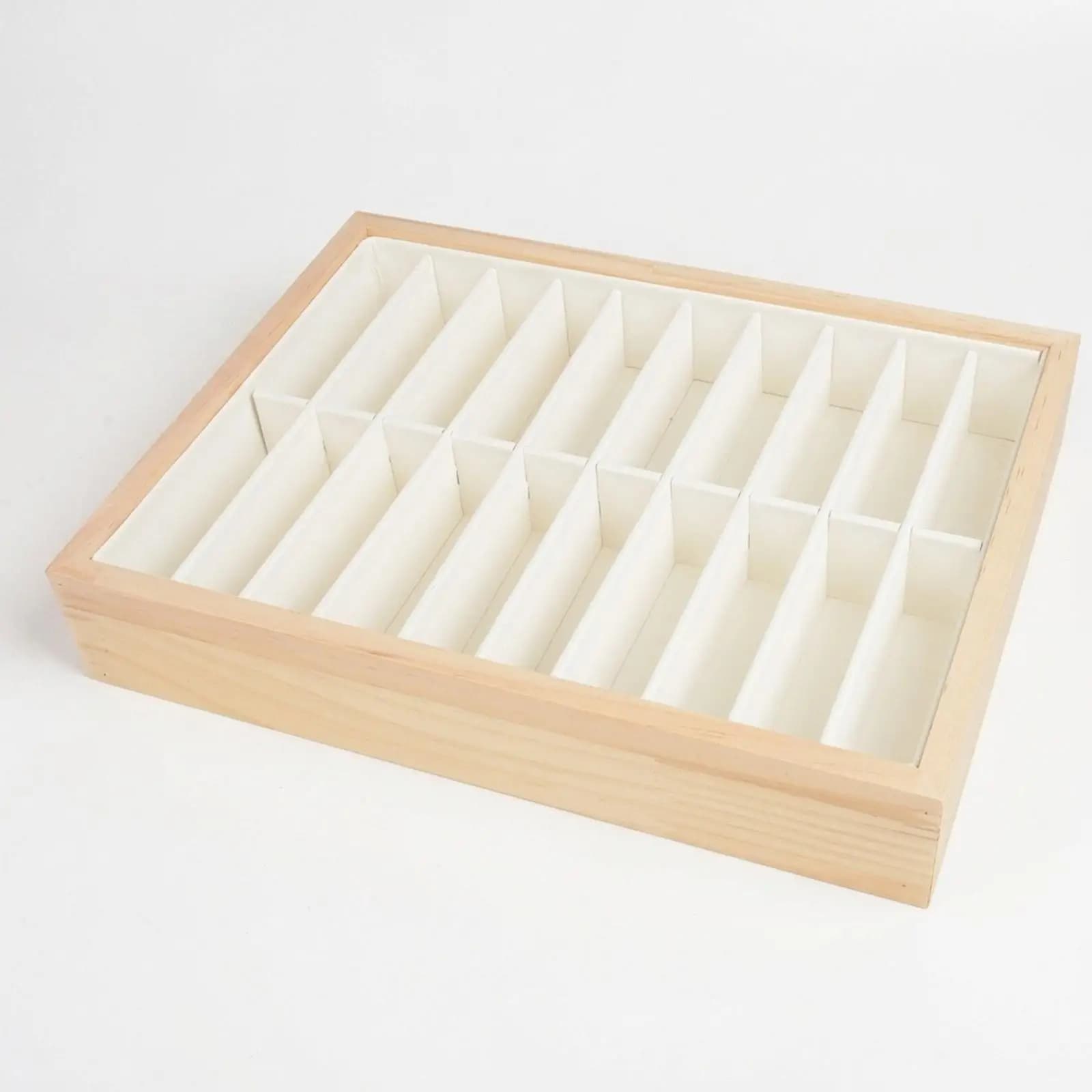 Wooden Bangle Case Organizer Display Box Jewelry Storage Tray for Bracelet Exhibition Counter Home Use
