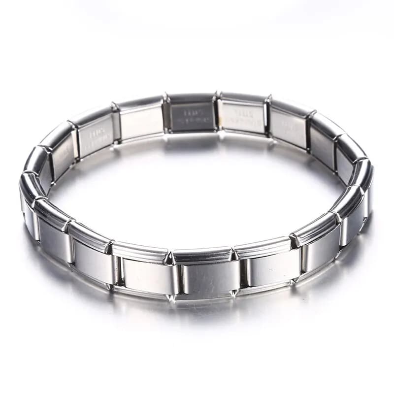 Braccialetti in acciaio inossidabile larghi 9 mm, stile semplice e alla moda, da indossare tutti i giorni, braccialetto color argento per donne, per feste, stile unisex