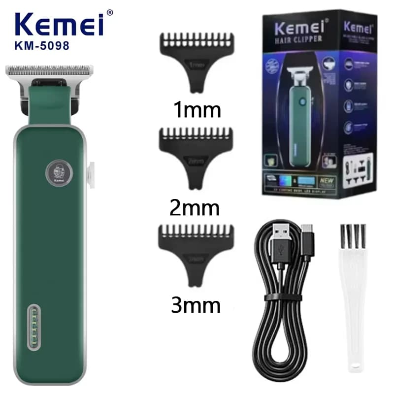 Kemei KM-5098 Tagliacapelli professionale a batteria Tagliacapelli elettrico ricaricabile Tagliacapelli da barbiere