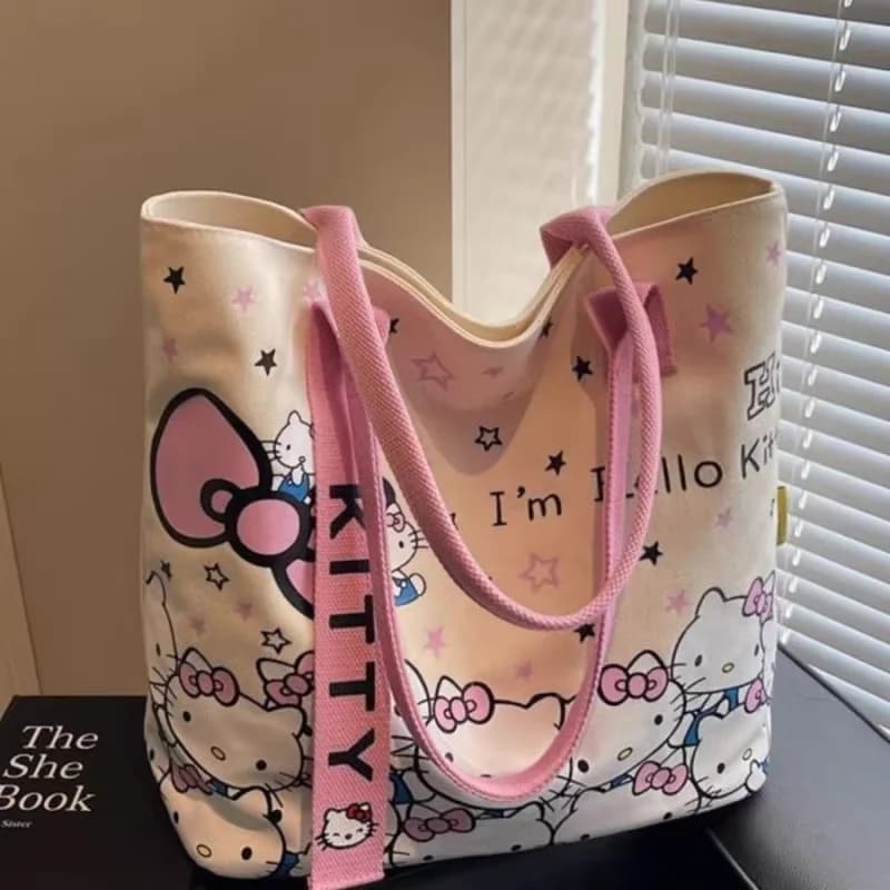 Borsa a Tracolla Sanrio Hello Kitty, Simpatica Borsa Cartoon KT Cat, Zaino per Ragazze, Regalo per le Vacanze