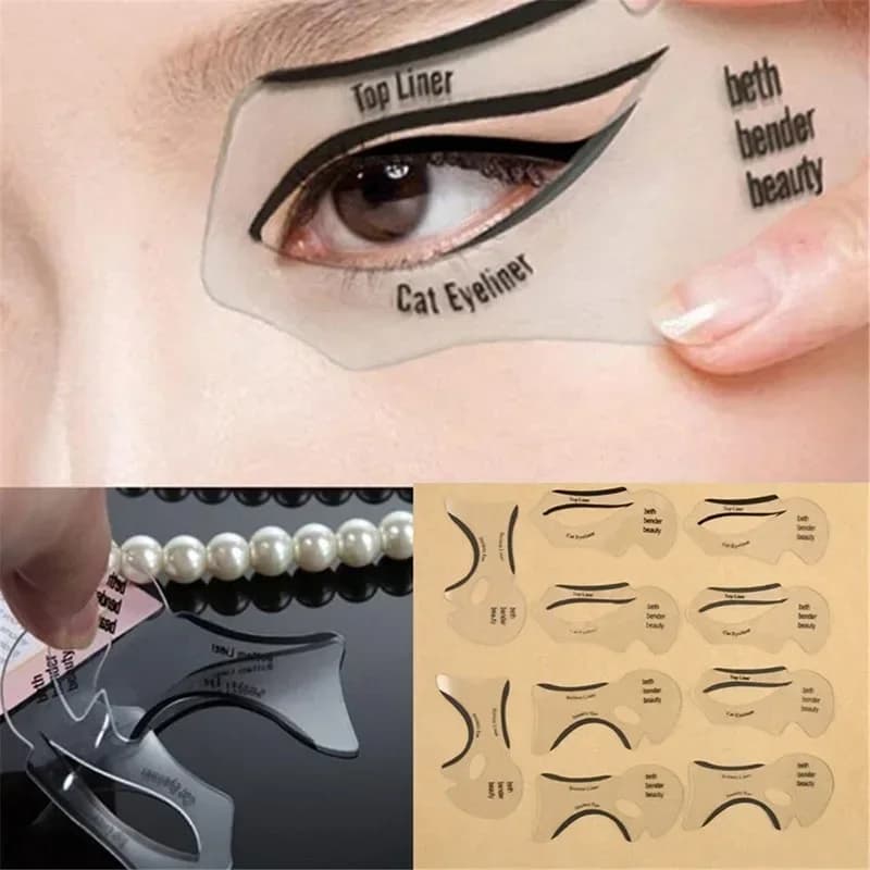 Stencil for Eyeliner Stencil Models for Eyeliner winged Model Eyebrow Model Model Paper Umbrella Makeup Accessory Beauty