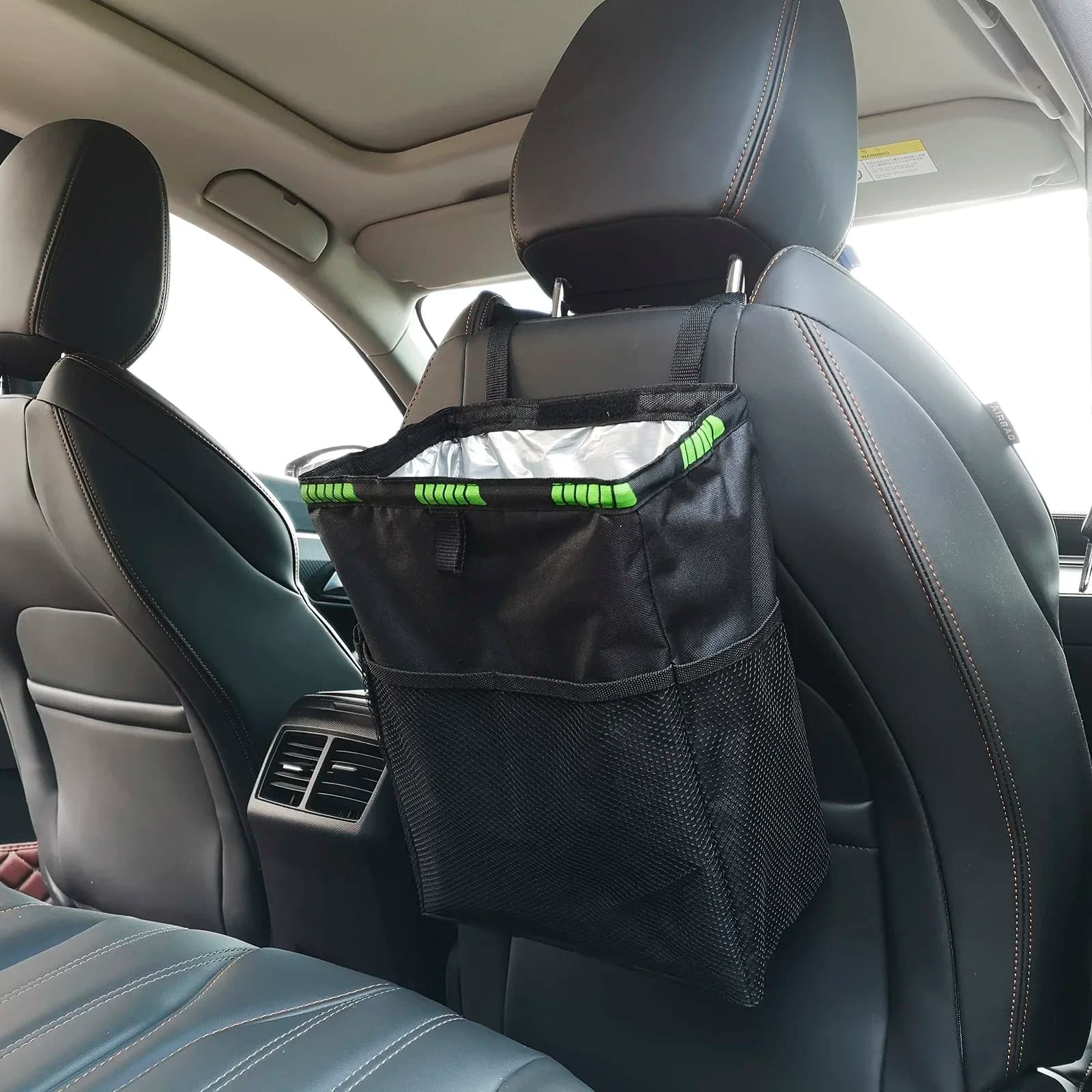 Waterproof Car Trash Can Foldable Large Capacity Hanging Car Trash Bin Rubbish Container Waste Organizer For Car JJ1984FFE