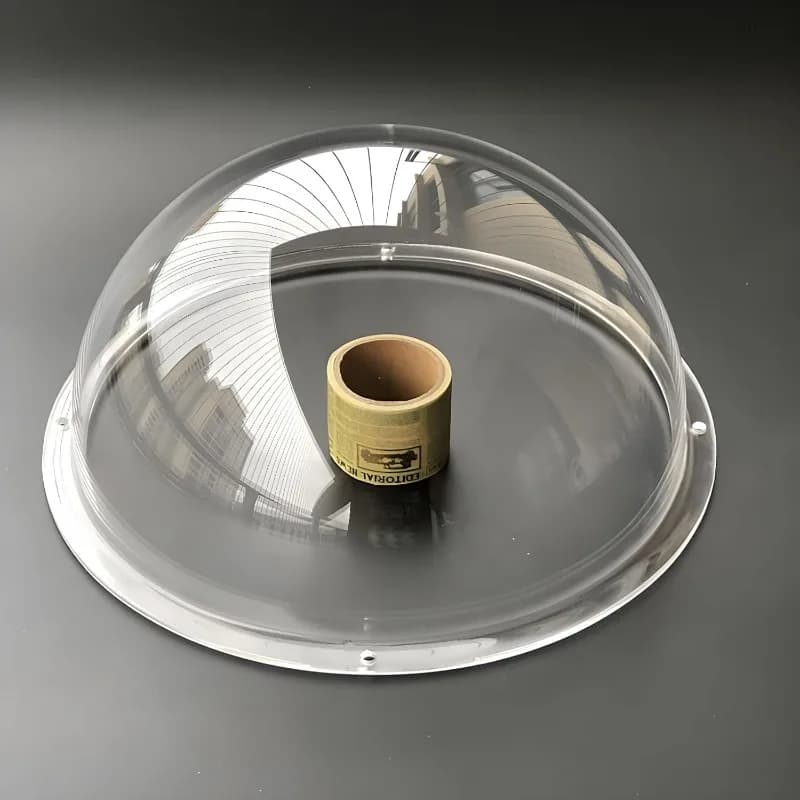Replacement Cover for Plexiglass Camera, Security Camera Dust Cover, Transparent Dome Cover in 8 Inch Acrylic Diameter, Dog Fence
