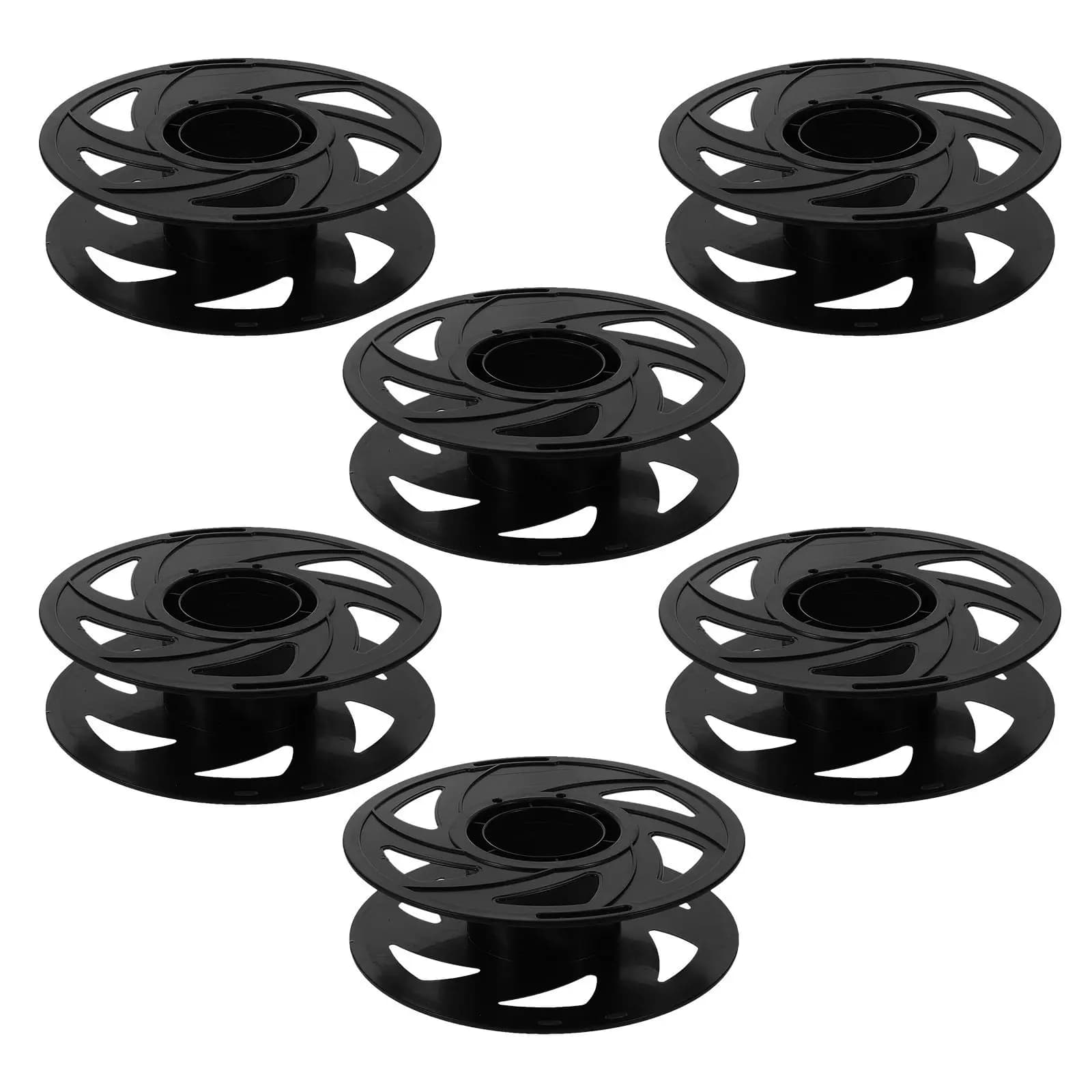 6 Pezzi Bobine Vuote per Filamento Stampante 3D, Riutilizzabili in Plastica, con Flusso d'Aria Ottimale, Avvolgimento Anti-Groviglio, Supporto Robusto e Facile da Usare