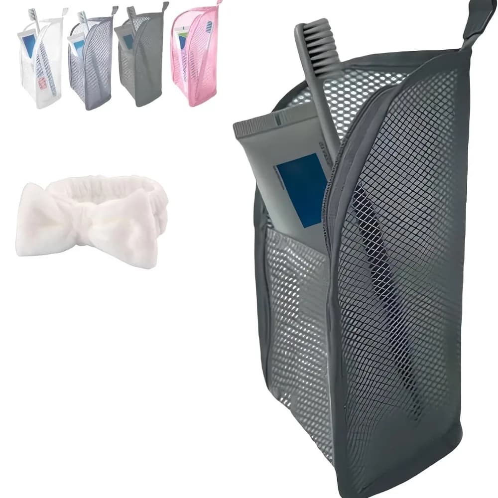 Astuccio porta spazzolino da denti impermeabile da viaggio con supporto per spazzolino, per donna, per penna, bagno, hotel