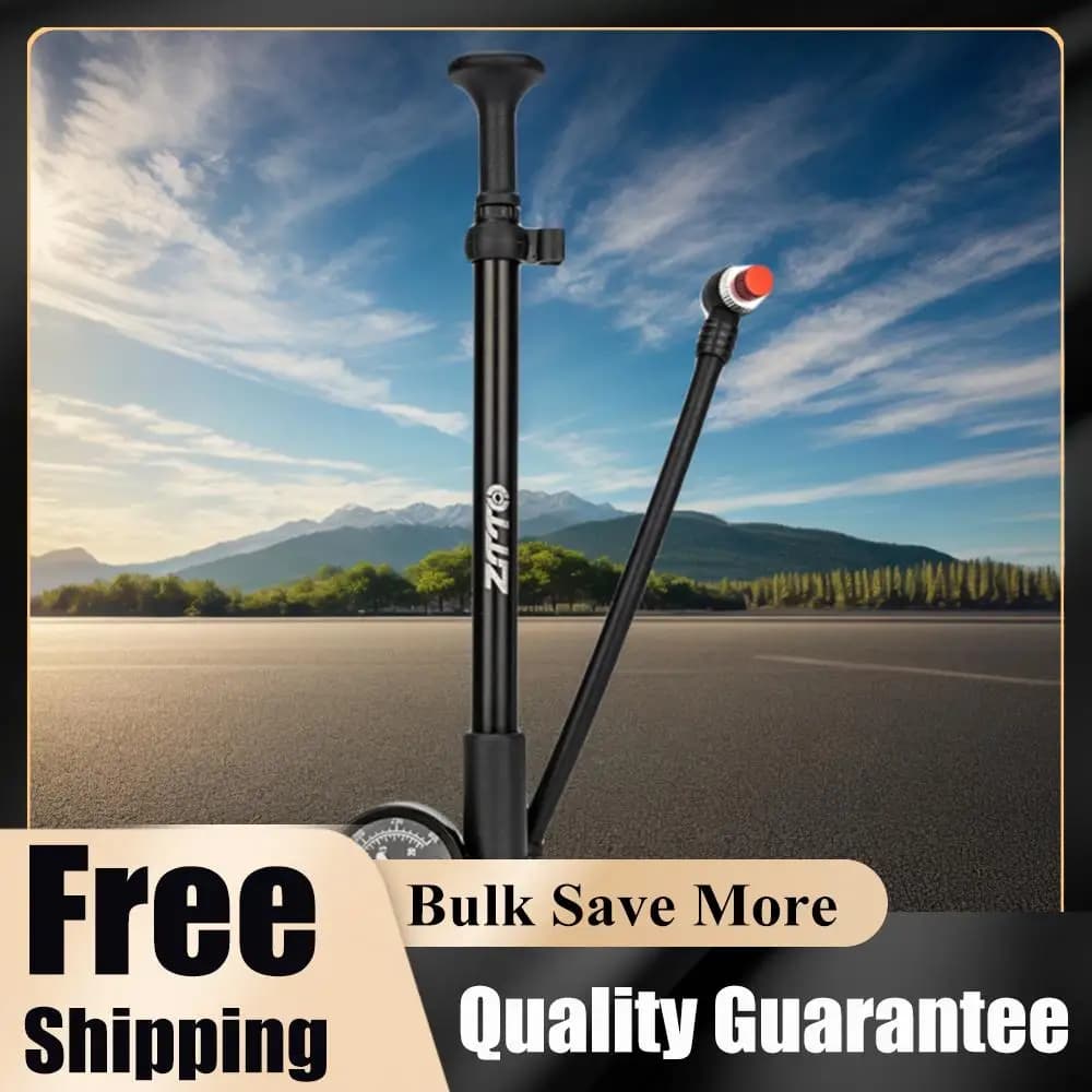 Pompa d'aria per bicicletta da 300 PSI con manometro, pompa per ammortizzatori MTB, valvola Schrader, pompa per pneumatici bici per forcella anteriore e sospensione posteriore