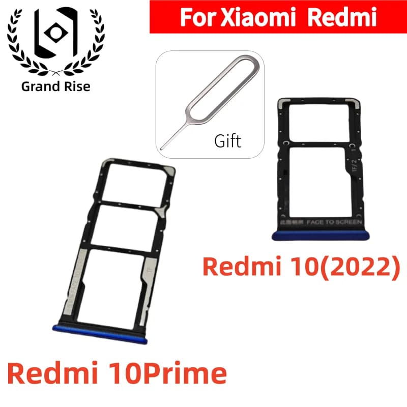 Per Xiaomi Redmi 10 (2022) Redmi10 Prime Vassoio SIM Card Slot Holder Adattatore Micro SD Card Chip Drawer Holder