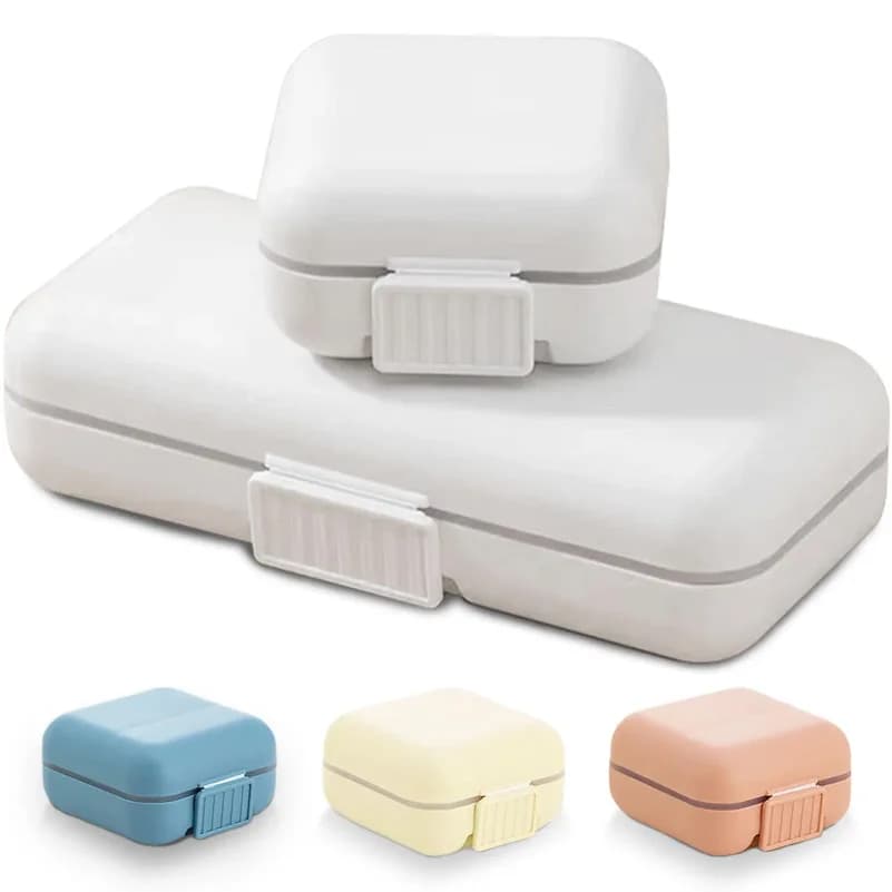 1pc Pill Organizer Moisture Proof Small Pill Box ,Portable Sealed Pill Storage Box Compartment Pill Case Medicine Container