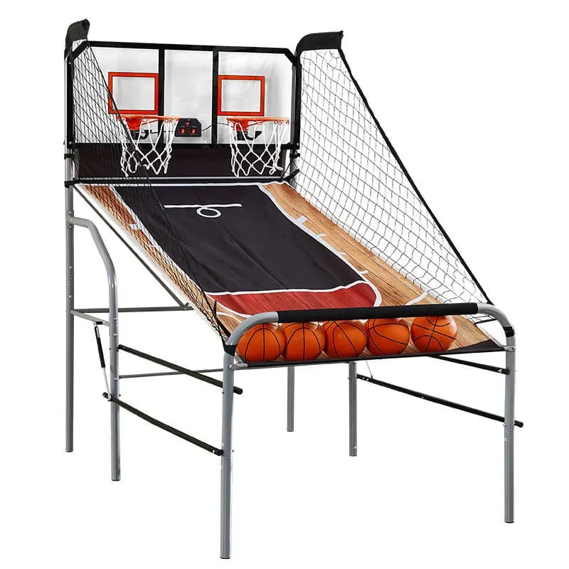 Double Snap Heavy Duty Basketball Arcade Machine with Electronic Markers