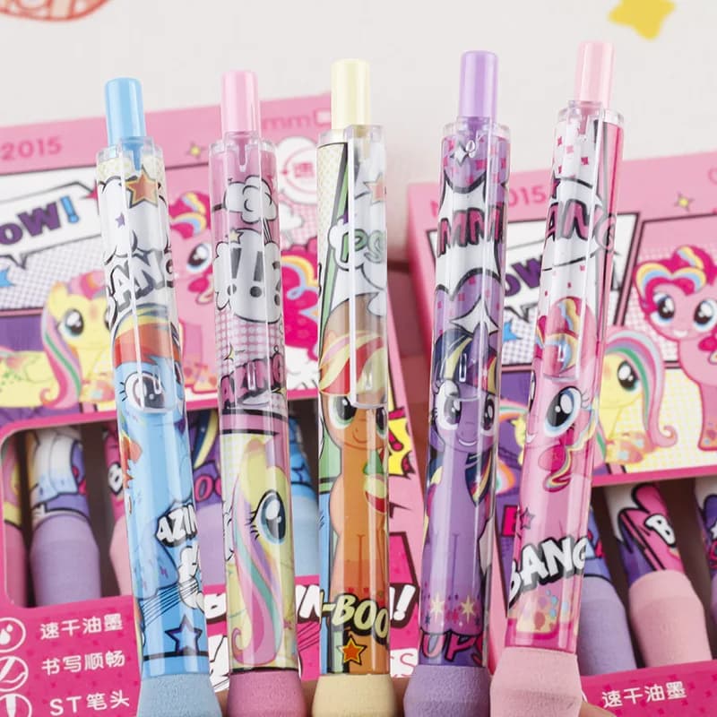 Penne Gel My Little Pony da 0,5mm, Cancelleria Kawaii, Accessori Derivati da Cartoni Animati, Materiale Scolastico, Accessori per Ufficio, Regalo